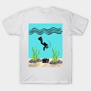 Will Dive for Cache T-Shirt